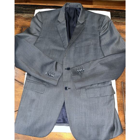 Theory Men’s Navy 2 Button Single Vent Blazer 40R‎ Wool/Poly - Picture 1 of 8